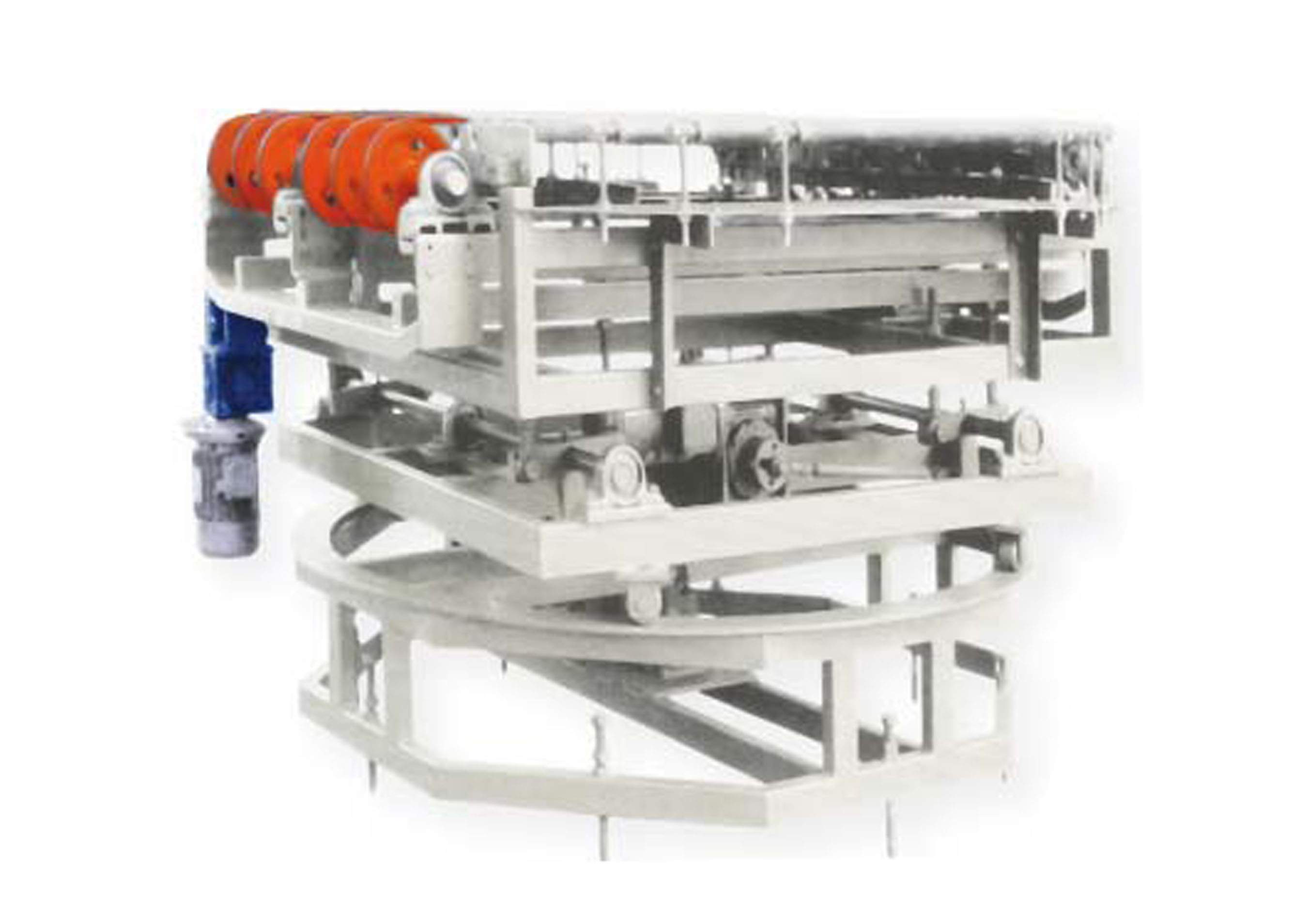 0225.90度帶升降轉(zhuǎn)彎輥臺(tái)90Curve machine